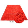 100% polyester dày sợi thảm màu sắc đơn giản